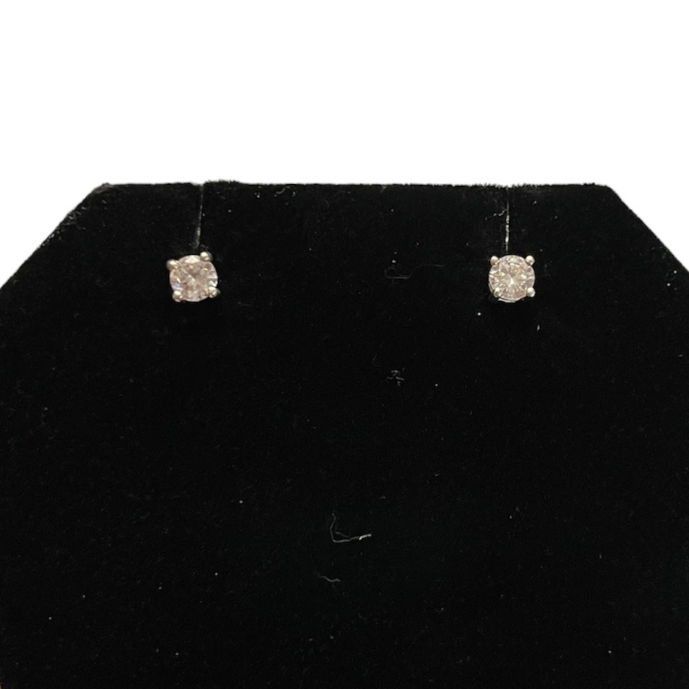 Cubic Zirconia .5 Carat Earrings